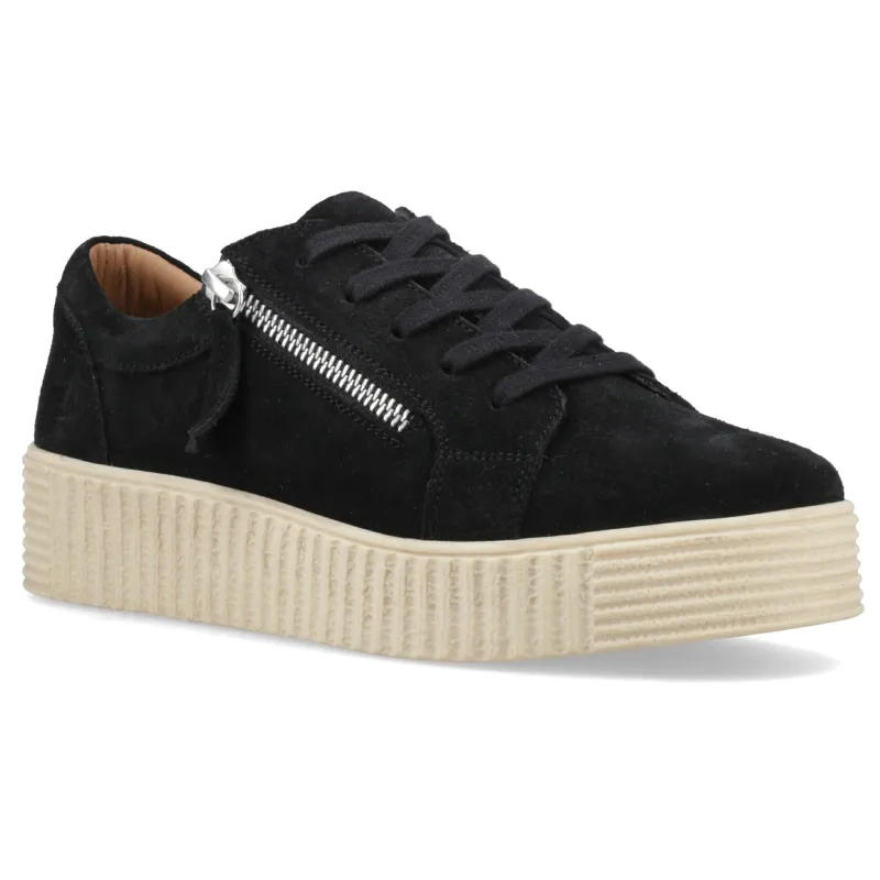 Hush Puppies TARA SUEDE TRAINER Womens Casual Trainers Black sold by Shuperb