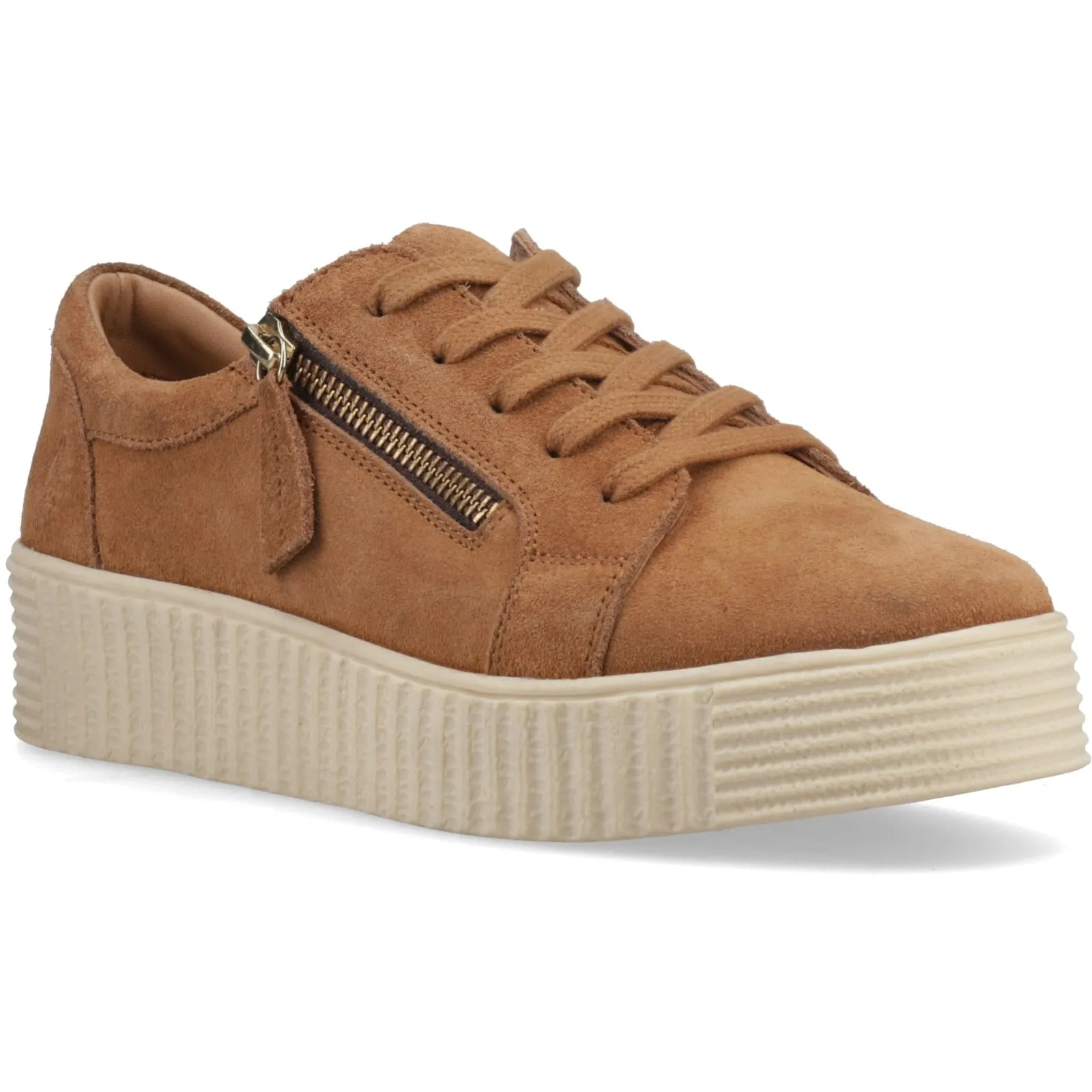 Hush Puppies TARA SUEDE TRAINER Womens Casual Trainers Tan sold by Shuperb product image thumbnail 2