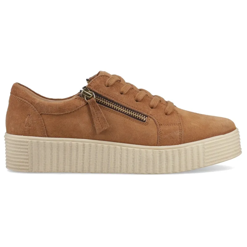 Hush Puppies TARA SUEDE TRAINER Womens Casual Trainers Tan sold by Shuperb