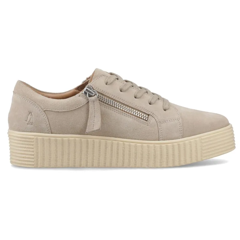 Hush Puppies TARA SUEDE TRAINER Womens Casual Trainers Taupe sold by Shuperb
