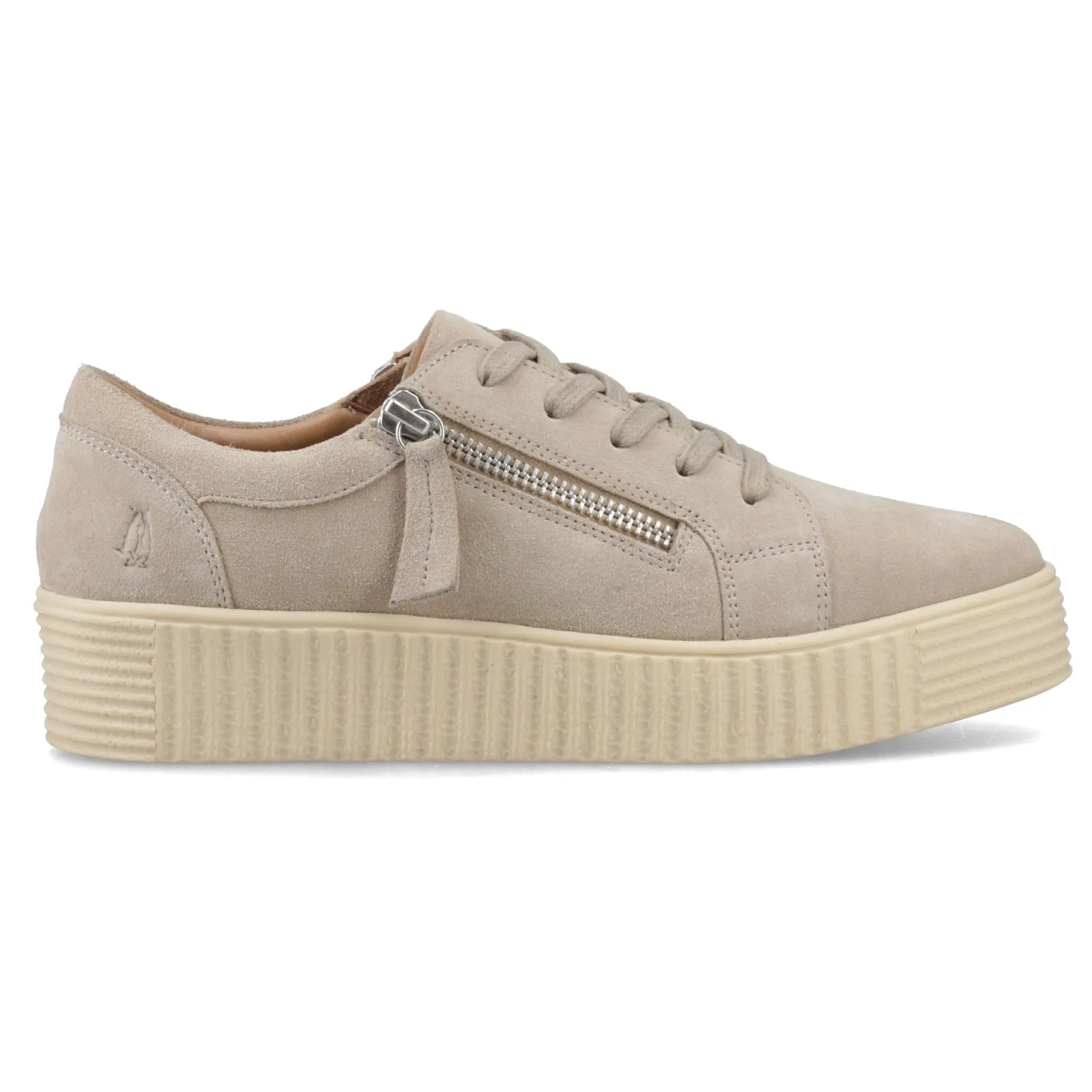 Hush Puppies TARA SUEDE TRAINER Womens Casual Trainers Taupe sold by Shuperb
