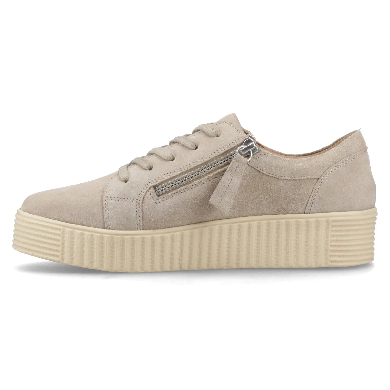 Hush Puppies TARA SUEDE TRAINER Womens Casual Trainers Taupe sold by Shuperb product image thumbnail 3