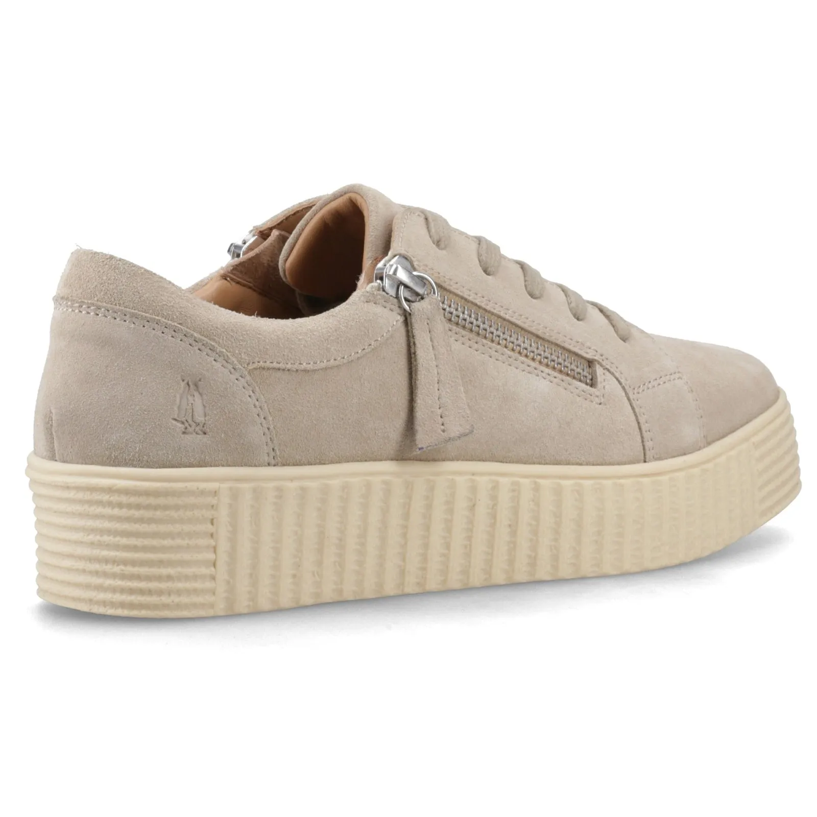 Hush Puppies TARA SUEDE TRAINER Womens Casual Trainers Taupe sold by Shuperb product image thumbnail 4