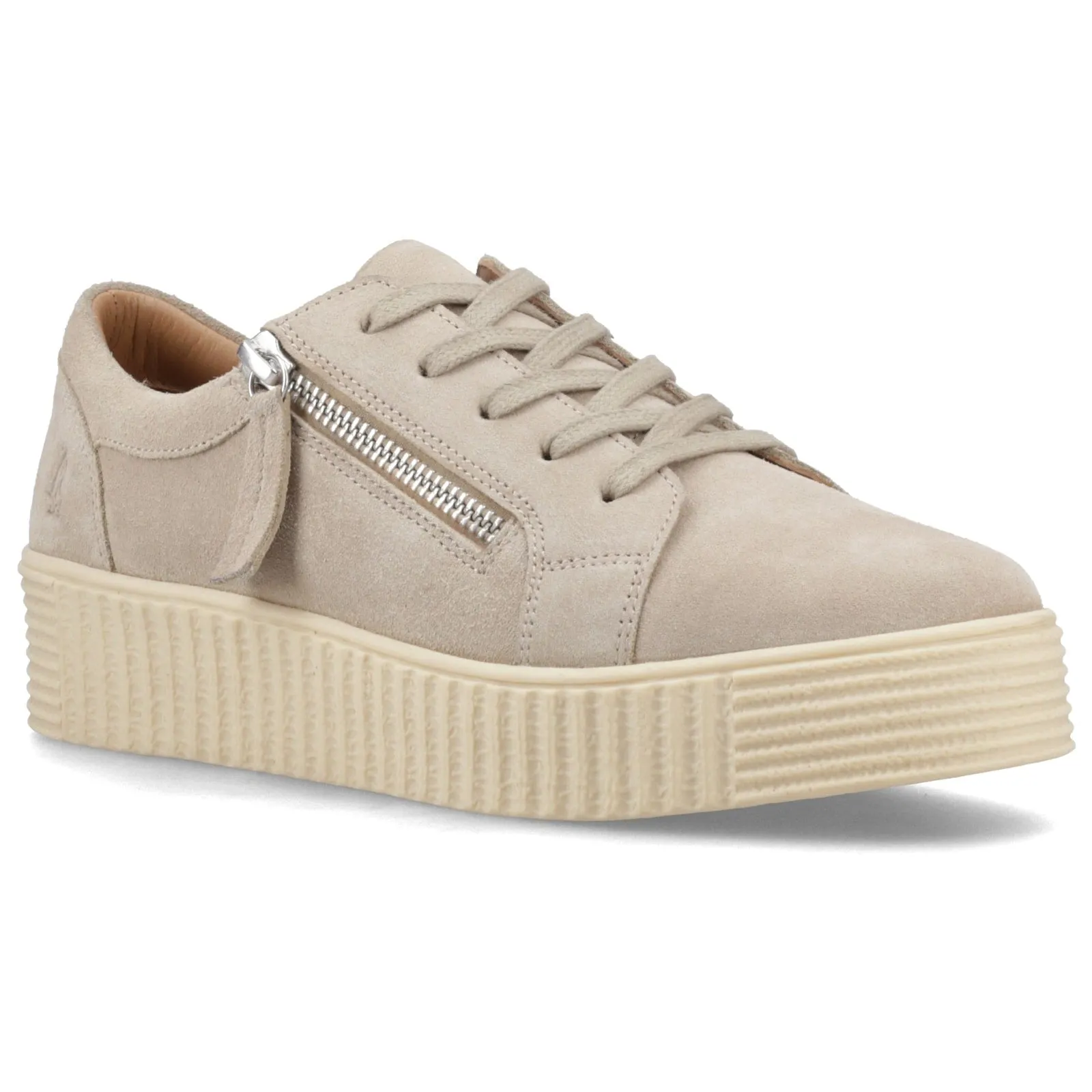Hush Puppies TARA SUEDE TRAINER Womens Casual Trainers Taupe sold by Shuperb product image thumbnail 2