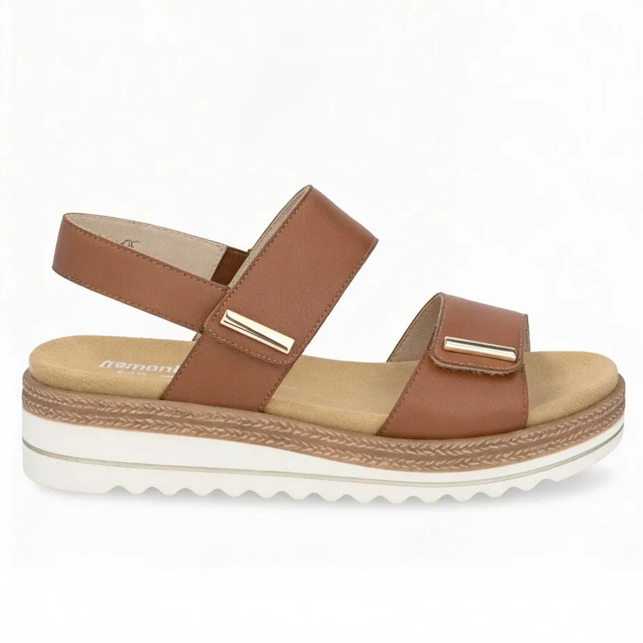 Remonte D0Q59 Womens Ankle Strap Sandals Brown sold by Shuperb
