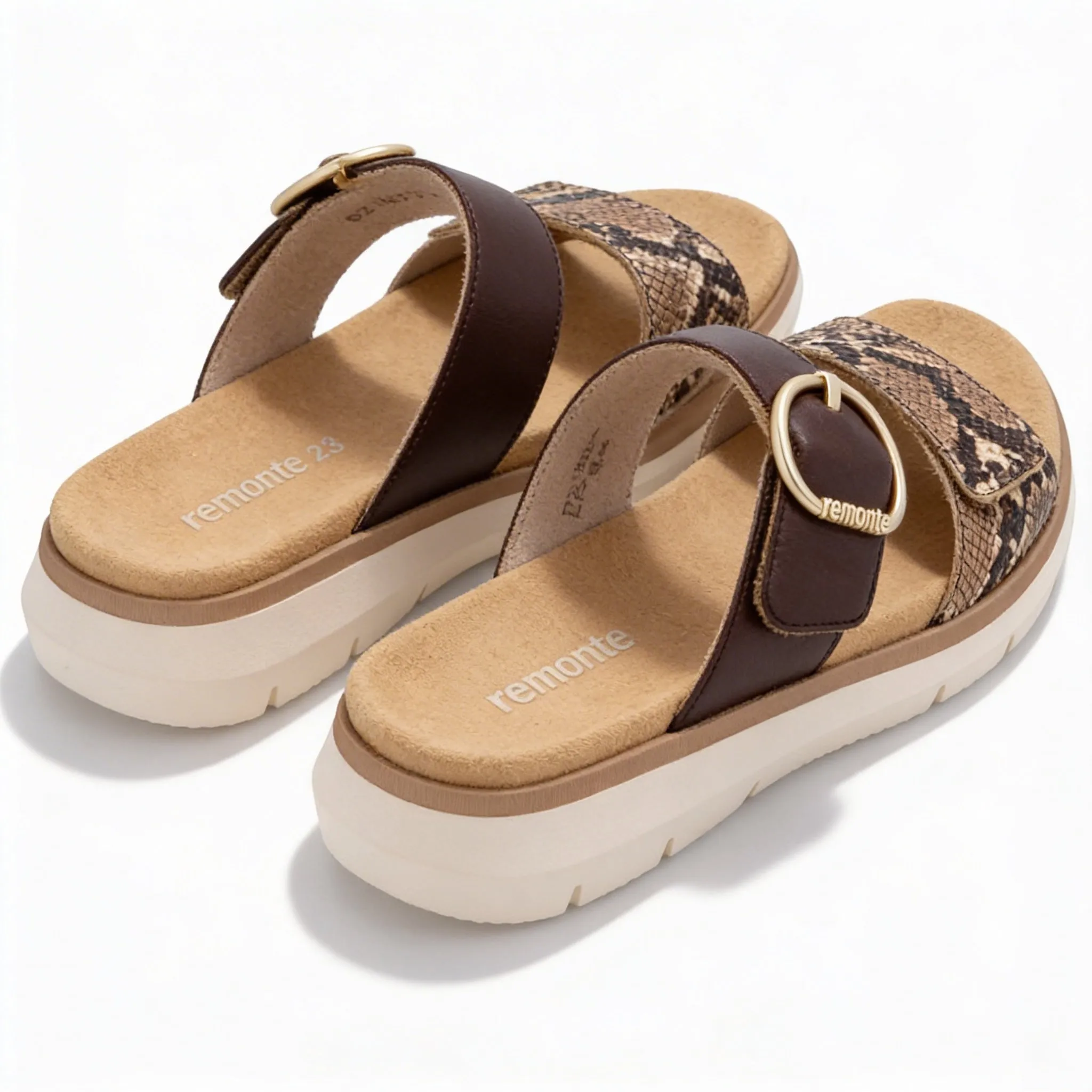 Remonte D2K57 Womens Cross Strap Sandals Brown sold by Shuperb product image thumbnail 4