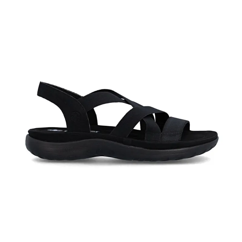 Rieker FRANJA Womens Comfort Sandals Black made by Shuperb