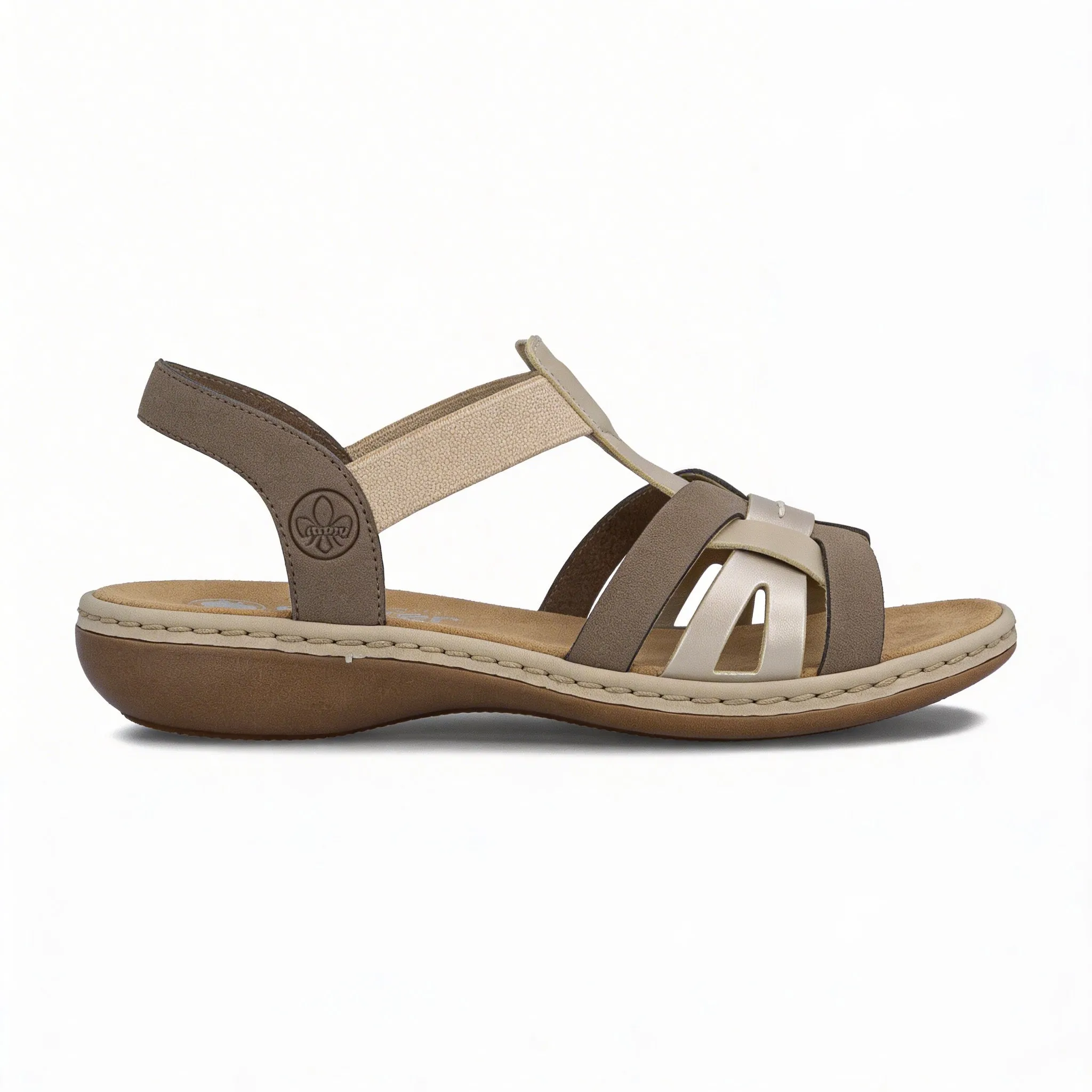 Rieker 65918-64 Womens Slingback Sandals Beige sold by Shuperb