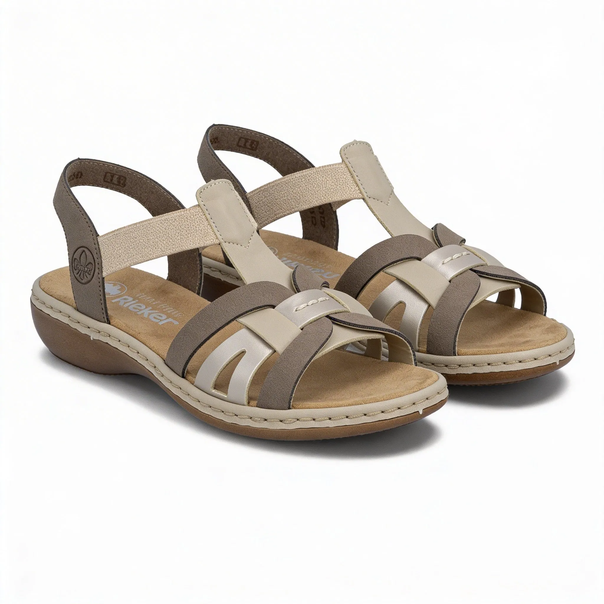 Rieker 65918-64 Womens Slingback Sandals Beige sold by Shuperb product image thumbnail 2