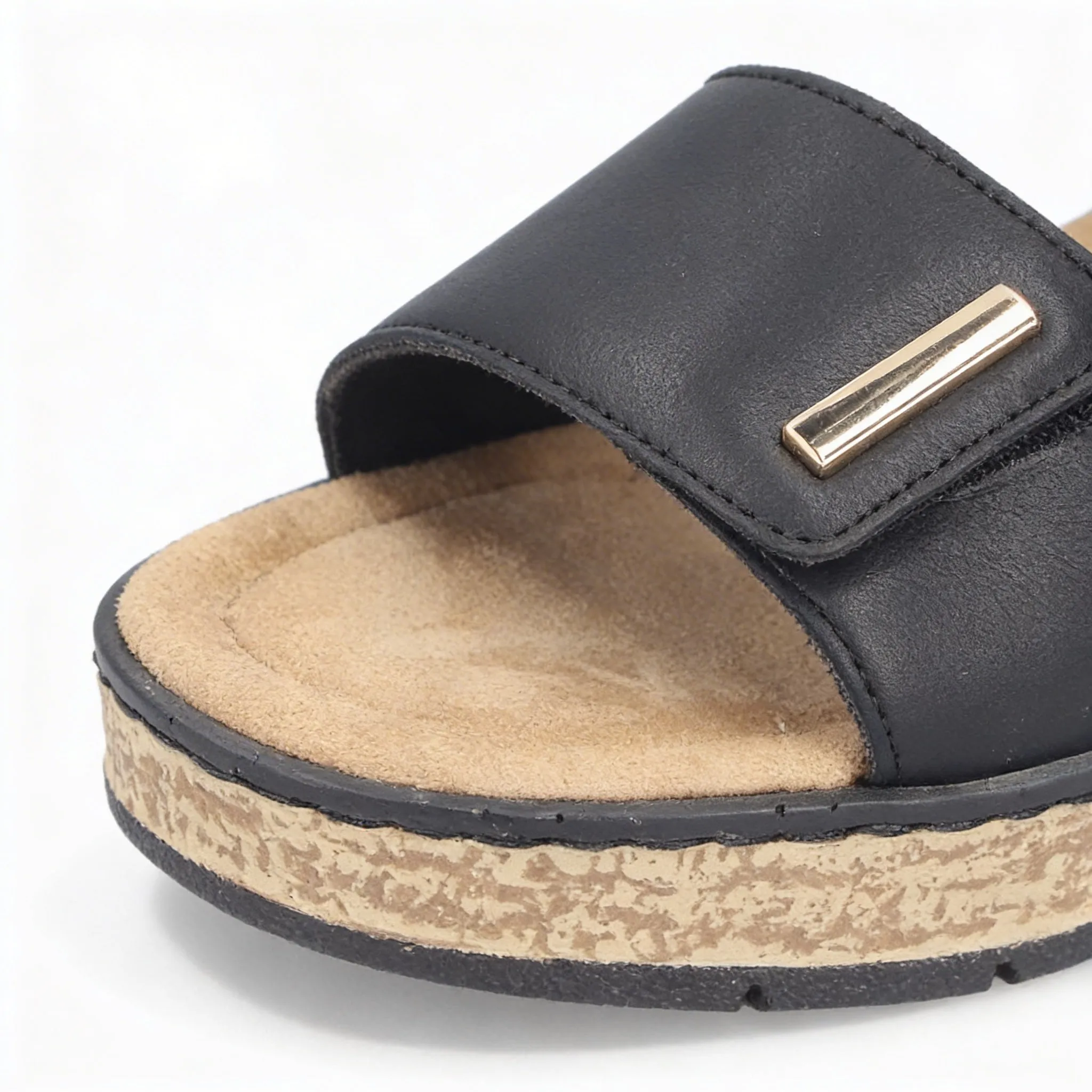 Rieker ROSE Womens Wedge Sandals Black sold by Shuperb product image thumbnail 3