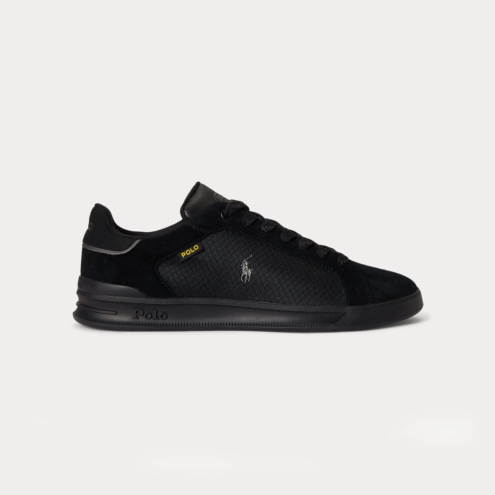 Polo Ralph Lauren HRT CT UTILY Mens Court Trainers Black/Black sold by Shuperb