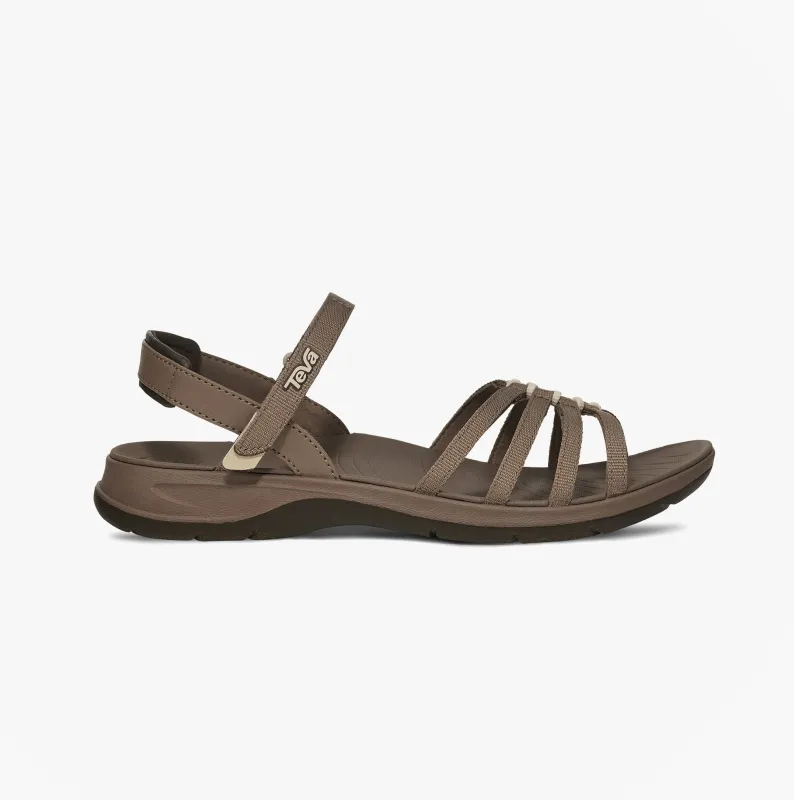 Teva TIRRATRAVELER Womens Cross Strap Sandals Caribou sold by Shuperb