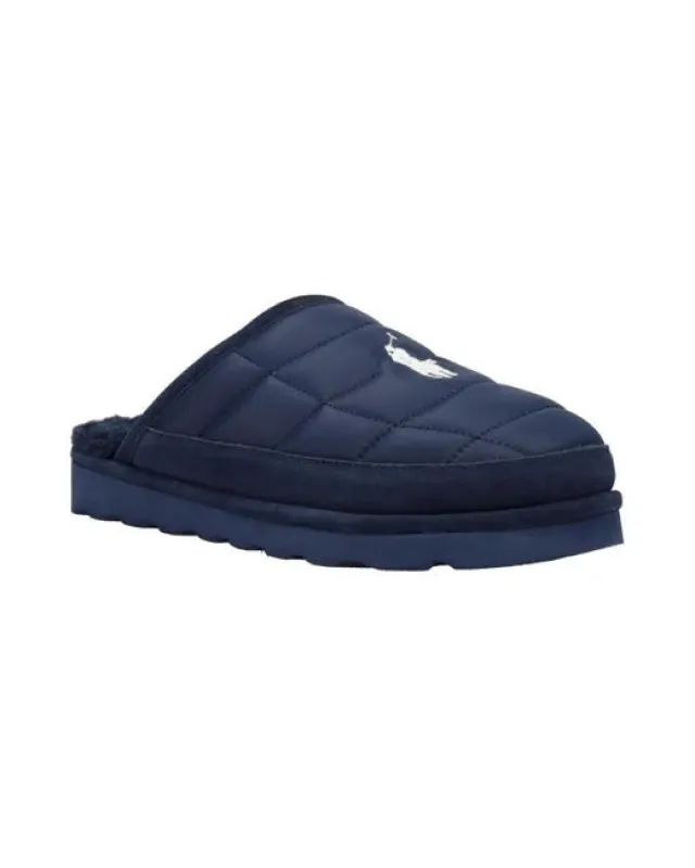 Polo Ralph Lauren READE SCUFF Mens Mule Slippers Navy made by Polo by Ralph Lauren