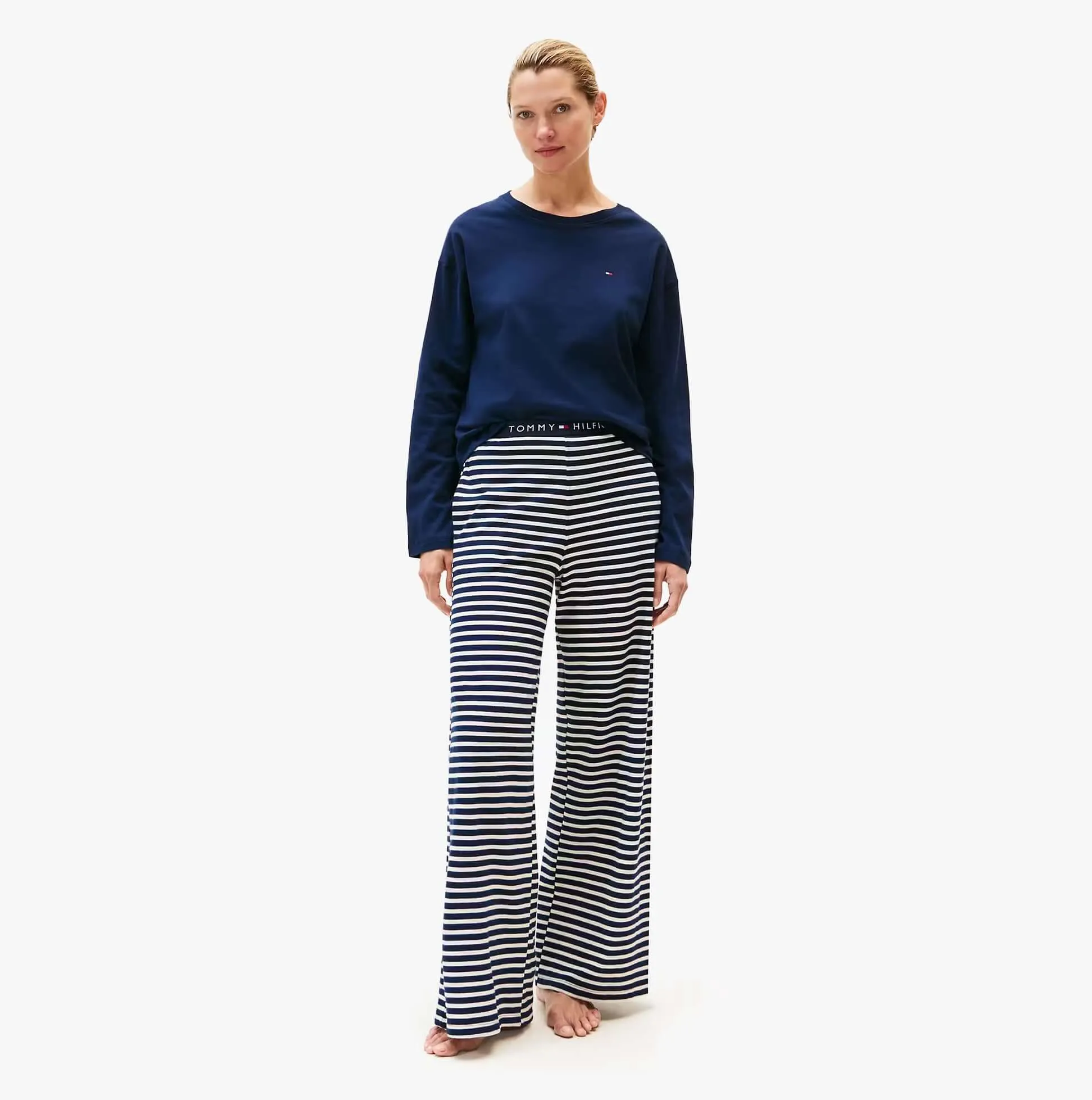 Tommy Hilfiger LS JERSEY RELAXED PJ Womens Set Multicoloured sold by Shuperb