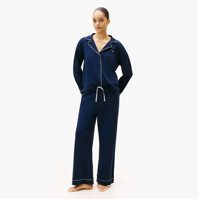 Tommy Hilfiger SHIRT PANTS SET Womens Set Dark Night Navy made by Tommy Hilfiger