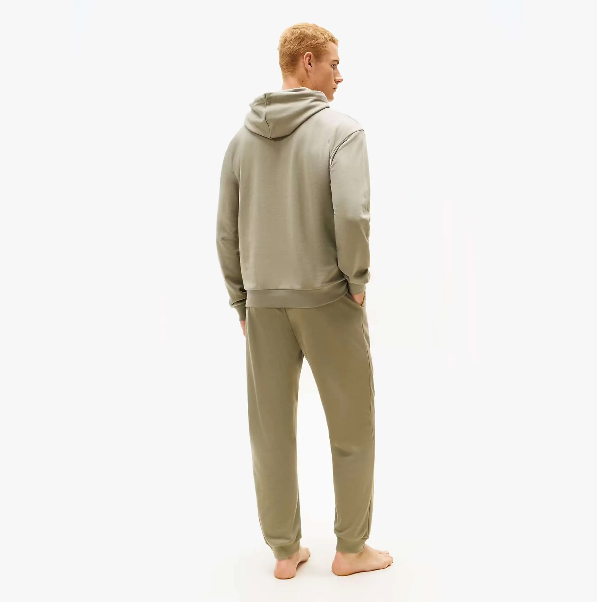Tommy Hilfiger HOODIE Mens Drawstring Lounge Hoody Utility Sage sold by Shuperb product image thumbnail 4