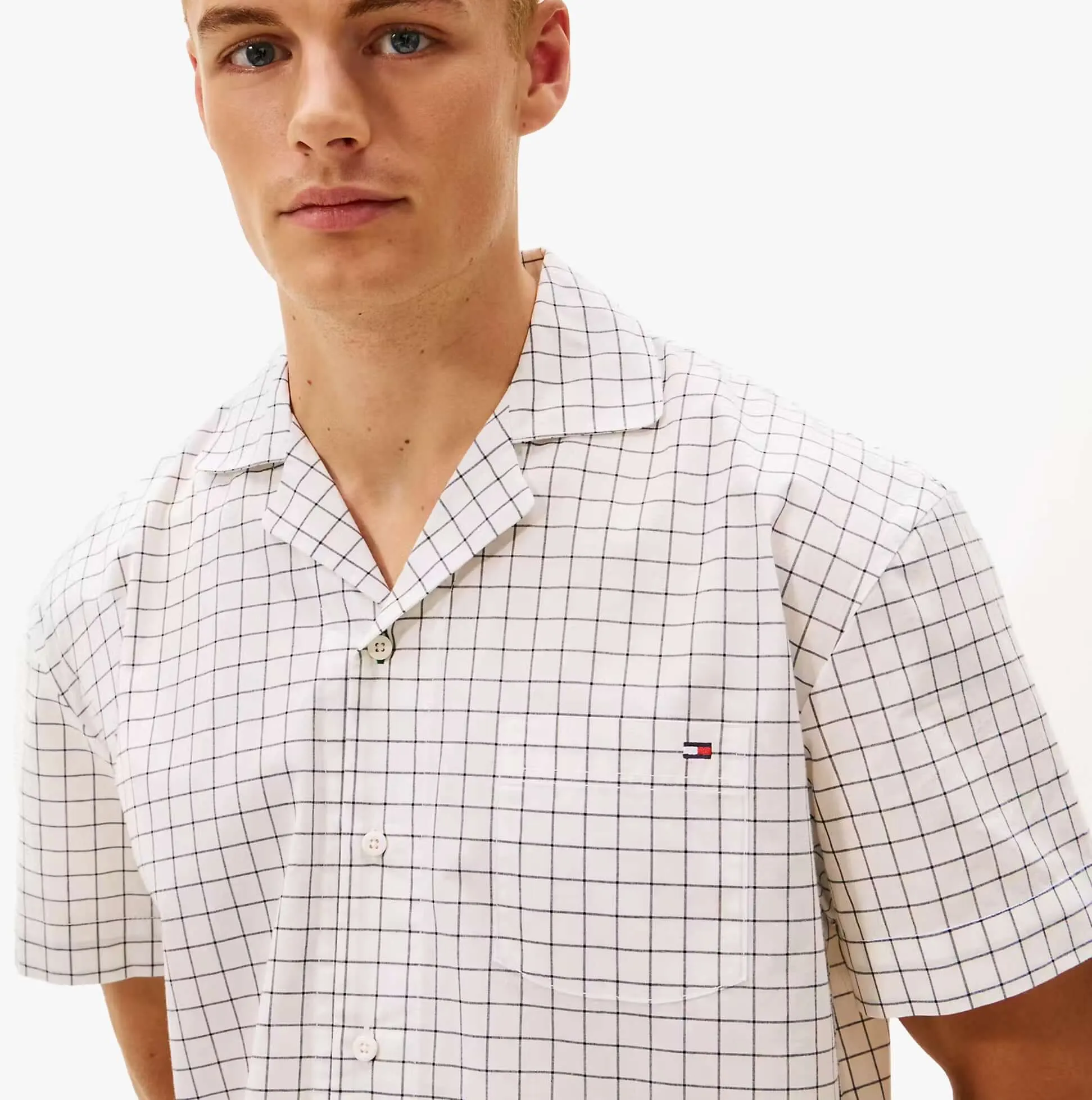 Tommy Hilfiger WOVEN PJ SET Mens Set Linear White Grid Check sold by Shuperb product image thumbnail 4