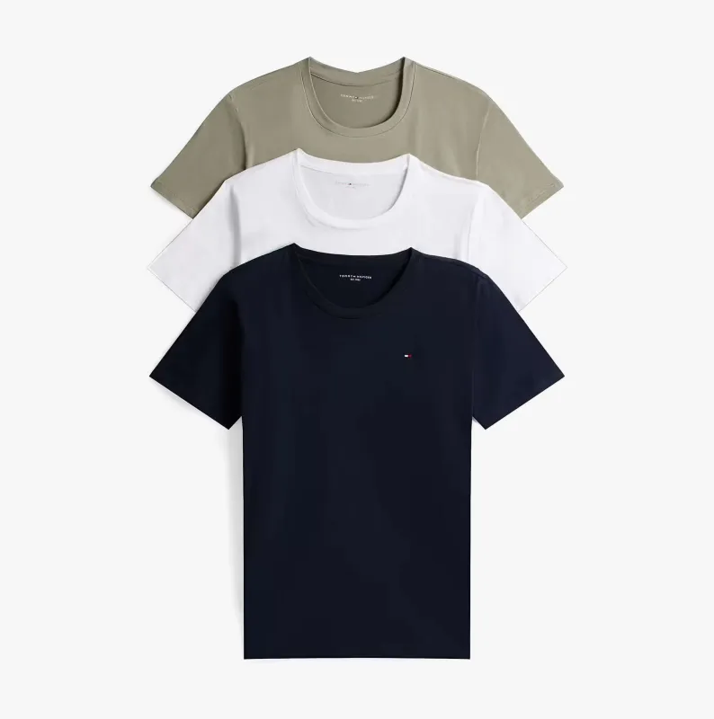 Tommy Hilfiger 3P SS TEE Mens T-Shirts & Tank Tops Multicoloured made by Tommy Hilfiger