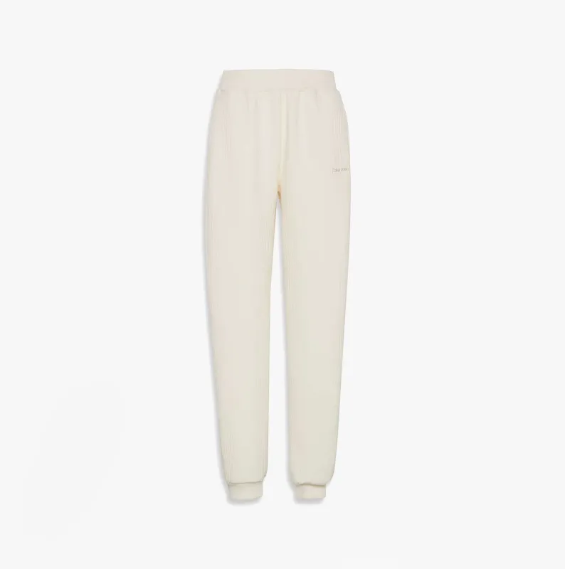 Calvin Klein QUILTED JOGGER Womens Ivory made by Calvin Klein