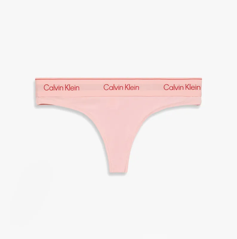 Calvin Klein Icon Cotton Modal Womens Thong Pink sold by Shuperb