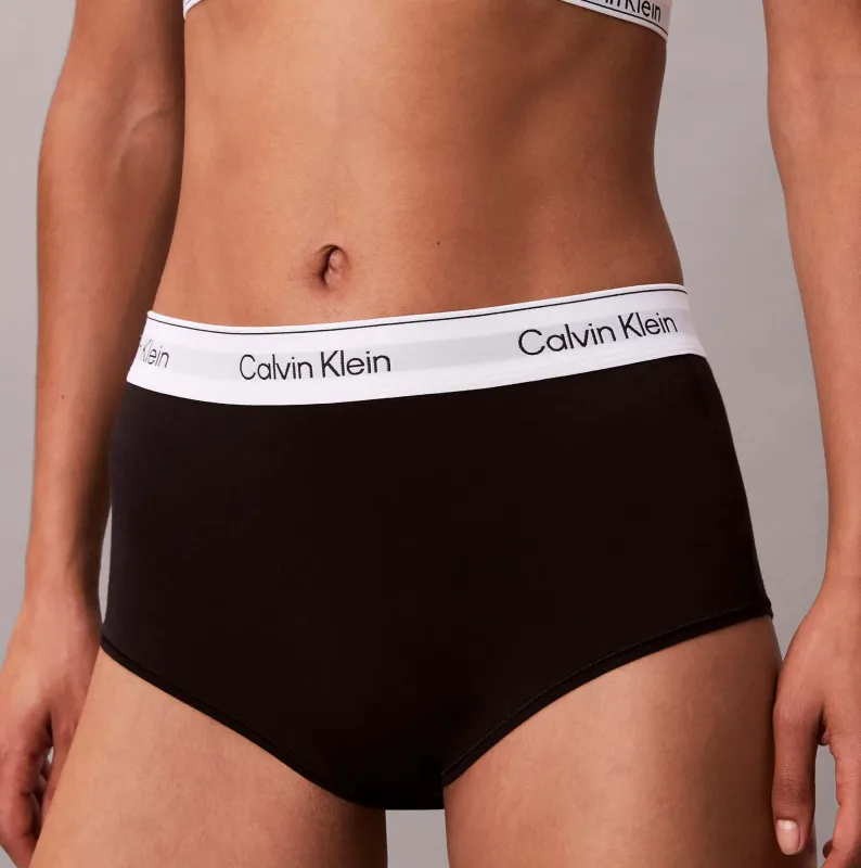 Calvin Klein Icon Cotton Modal Womens Boy Shorts Black made by Calvin Klein