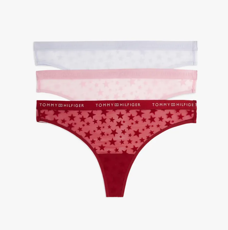 Tommy Hilfiger GIFT 3 PACK THONG Womens Thong Multicoloured sold by Shuperb