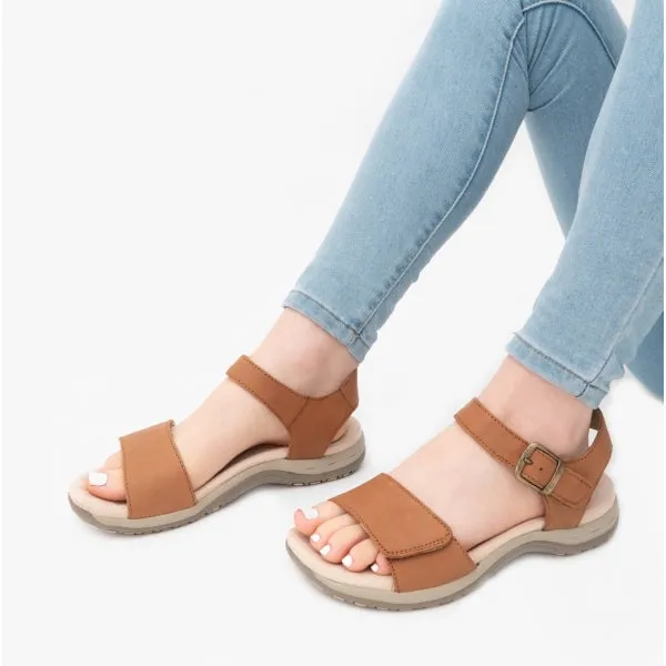 Free Spirit MAINE Womens Leather Touch Fasten Sandals Walnut sold by Shuperb product image thumbnail 2