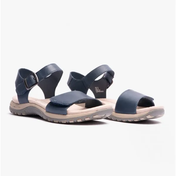 Free Spirit MAINE Womens Soft Leather Sandals Navy sold by Shuperb product image thumbnail 2