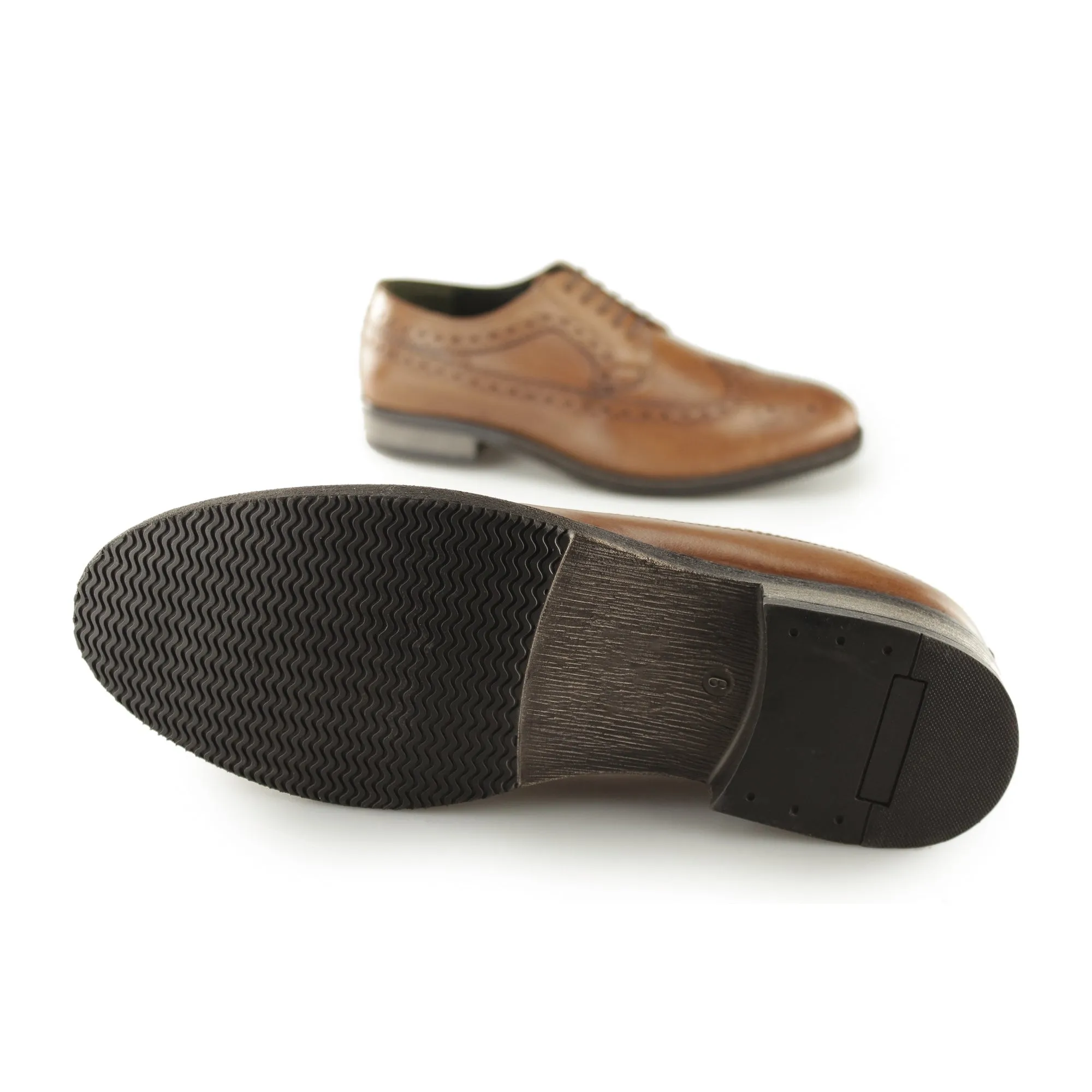 Silver Street London DOWNING Mens Leather Longwing Derby Brogues Tan sold by Shuperb product image thumbnail 4