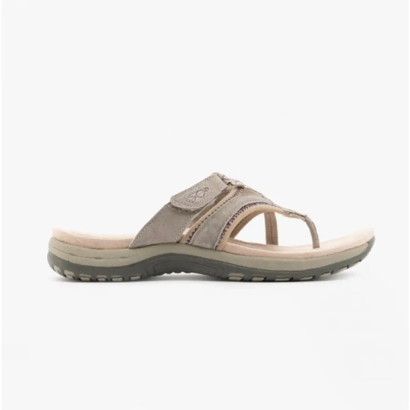 Free Spirit JULIET Womens Toe Post Sandals Pebble sold by Shuperb