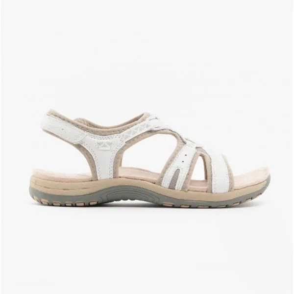 Free Spirit FAIRMONT Womens Touch Fasten Leather Sandals White sold by Shuperb
