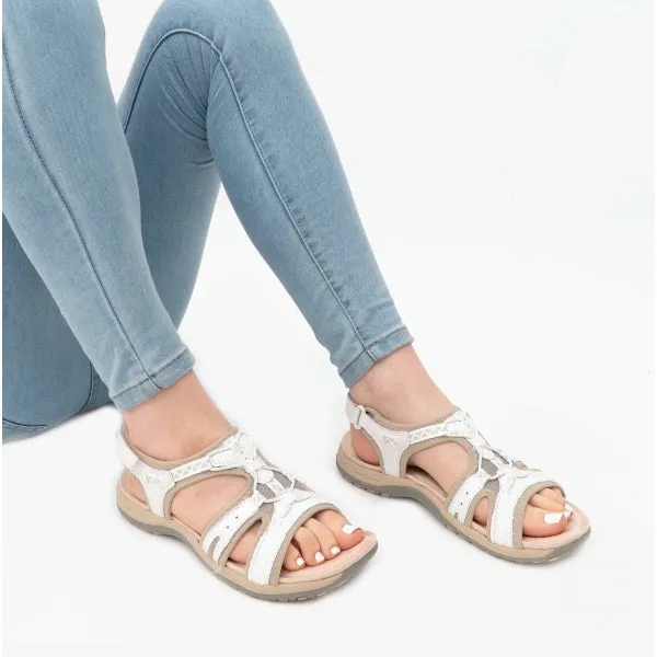 Free Spirit FAIRMONT Womens Touch Fasten Leather Sandals White sold by Shuperb product image thumbnail 2