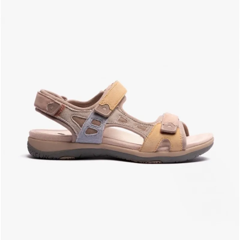 Free Spirit ZEAL Womens Colourblock Sandals Blush Multi made by Shuperb