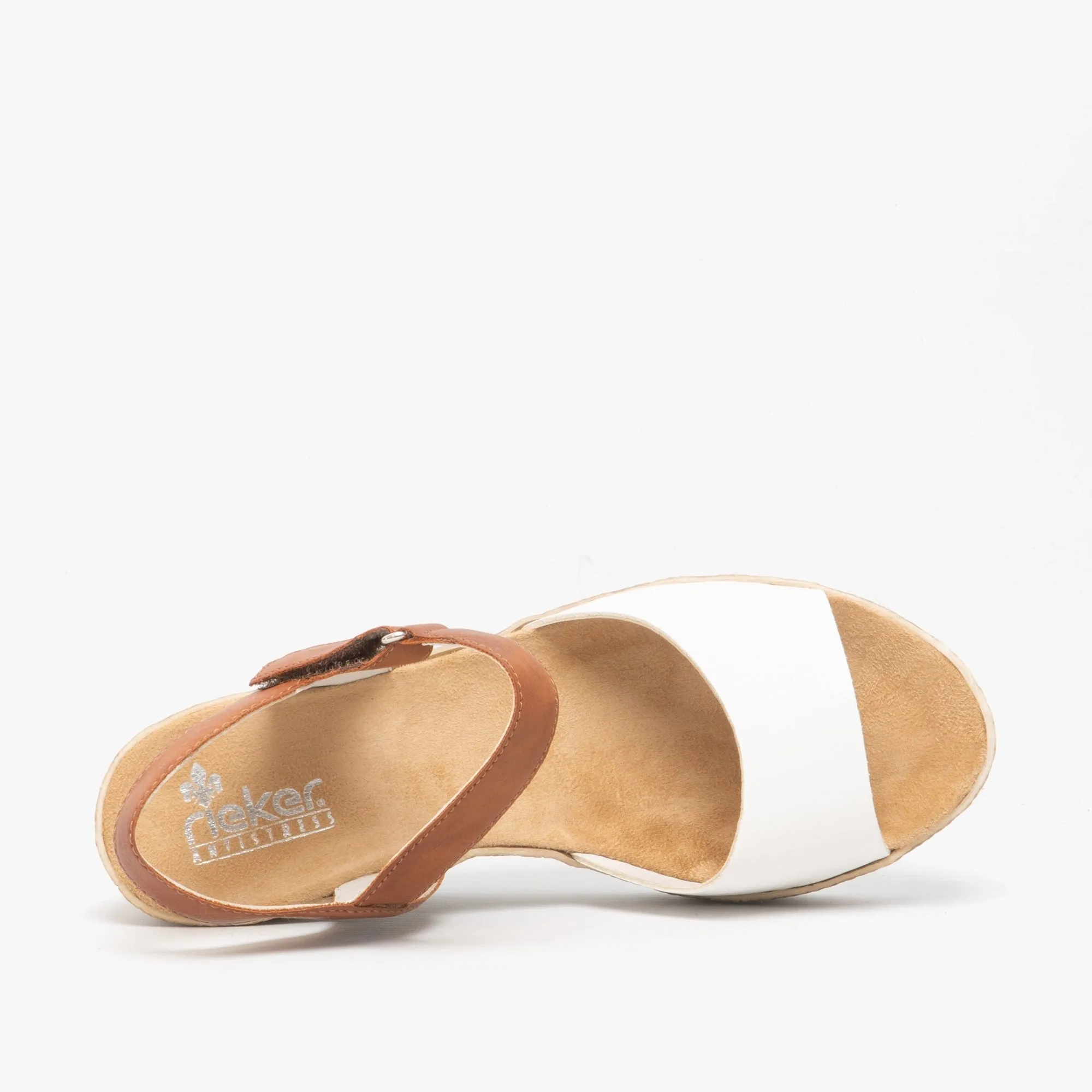 Rieker 61953-80 Womens Sandals White/Cayenne sold by Shuperb product image thumbnail 4