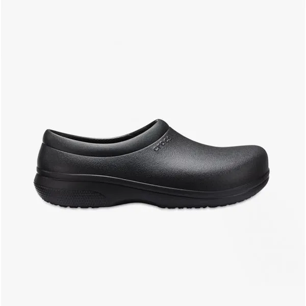Crocs At Work ON THE CLOCK WORK Unisex Slip On Clogs Black sold by Shuperb