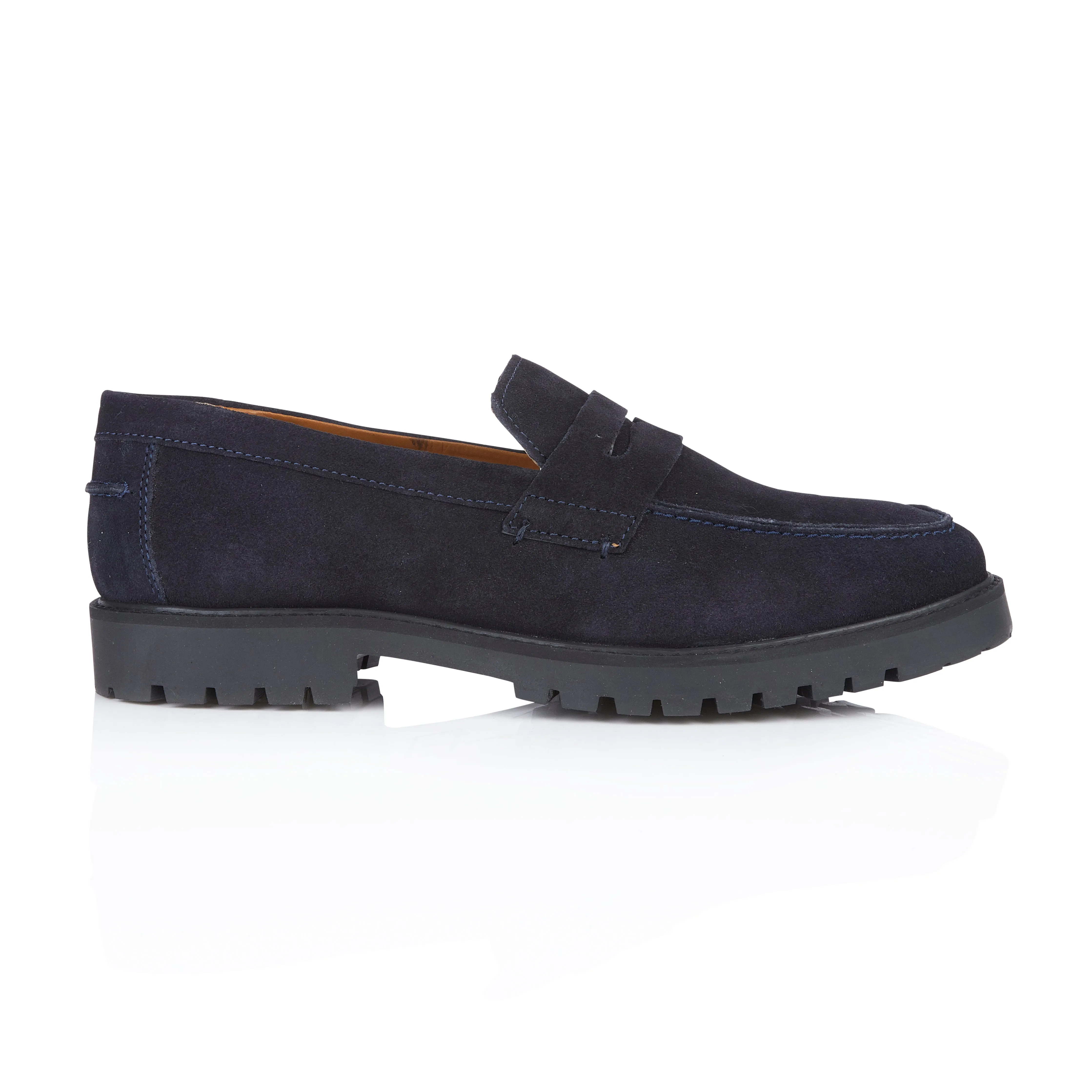 Silver Street London LOUSIVILLE Mens Loafers Blue sold by Shuperb