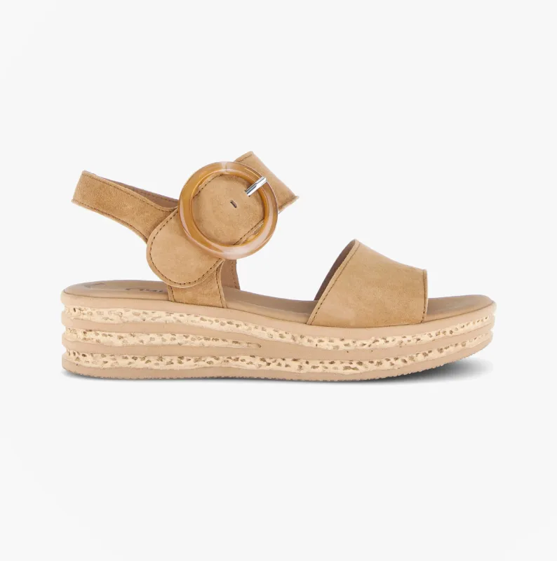 Gabor ANDRE Womens Ankle Strap Sandals Brown made by Shuperb