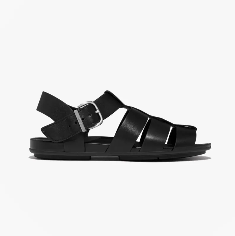 FitFlop GRACIE LEATHER Womens Ankle Strap Sandals Black sold by Shuperb