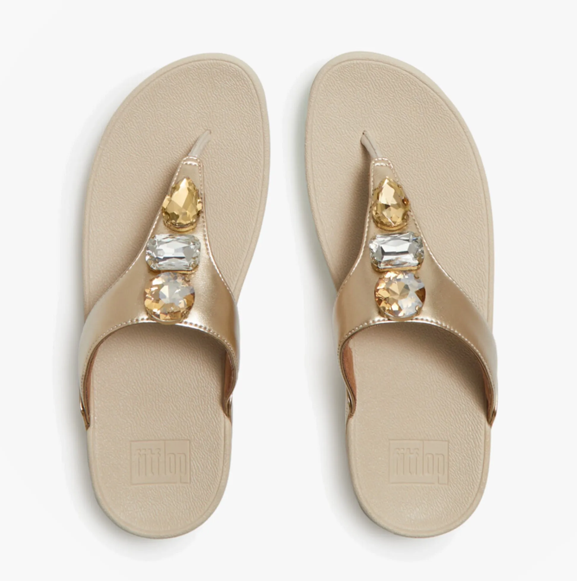 FitFlop LULU ULTRA Womens Toe-Post Sandals Platino sold by Shuperb product image thumbnail 3