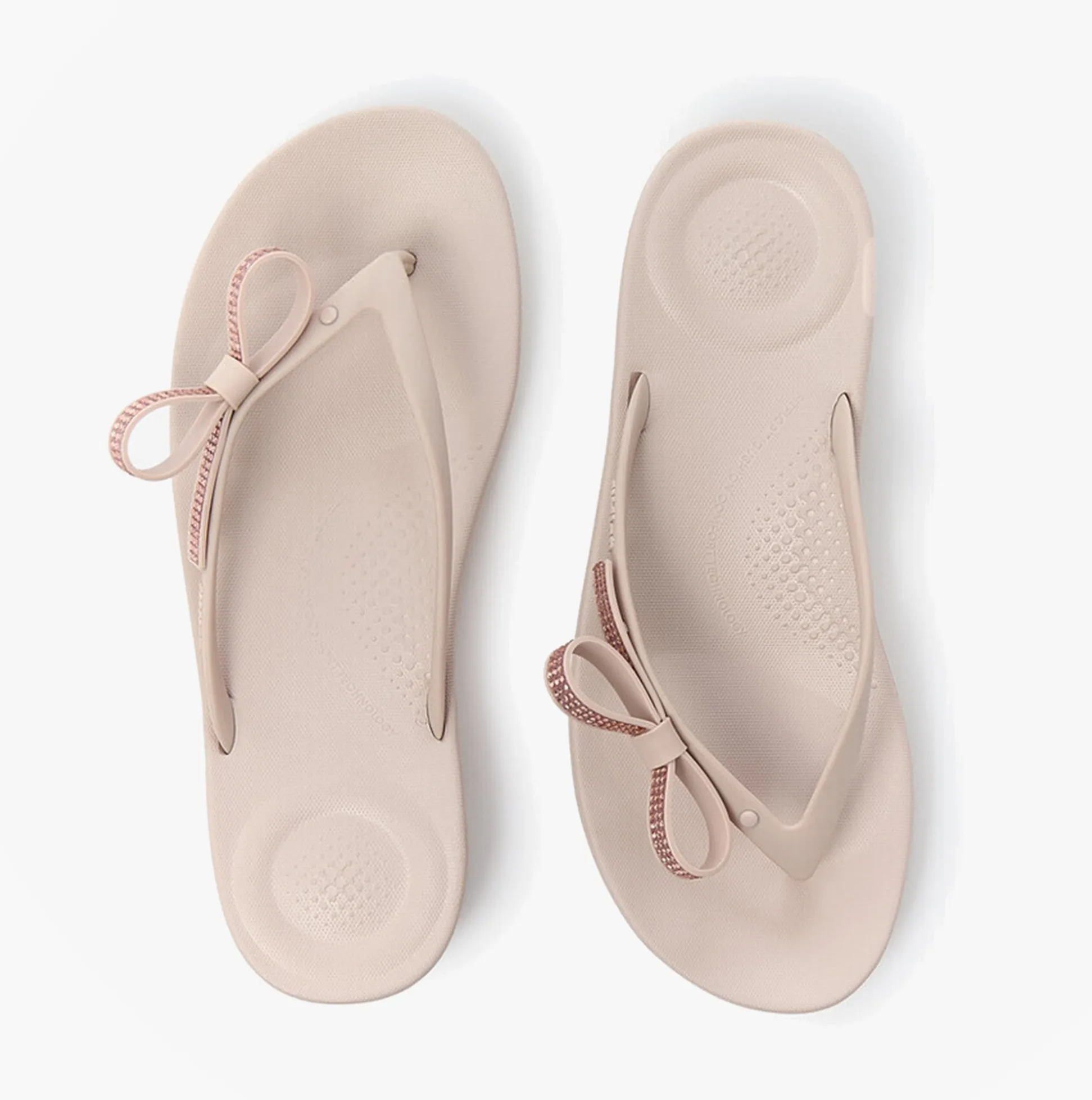 FitFlop iQUSHION GLITZ Womens Toe-Post Sandals Nude Rose sold by Shuperb product image thumbnail 4