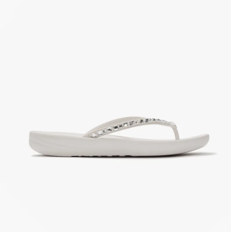 FitFlop IQUSHION MULTI Womens Toe-Post Sandals Urban White made by Fitflop