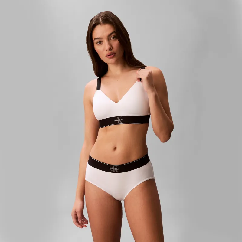 Calvin Klein LIGHTLY LINED BRALETTE Womens Bralette White sold by Shuperb