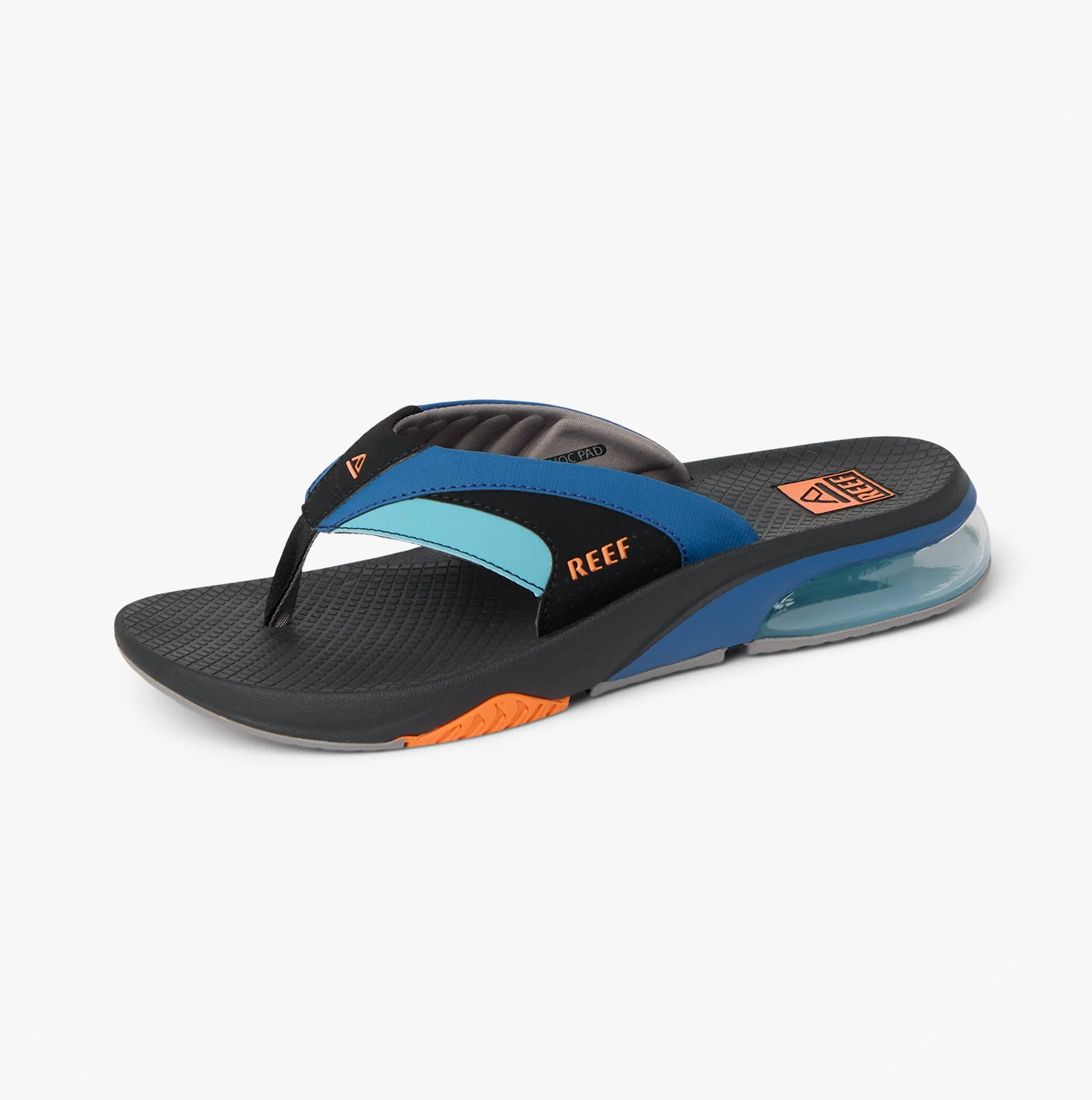Reef FANNING Mens Toe-Post Sandals Blue/Black/Orange sold by Shuperb product image thumbnail 4