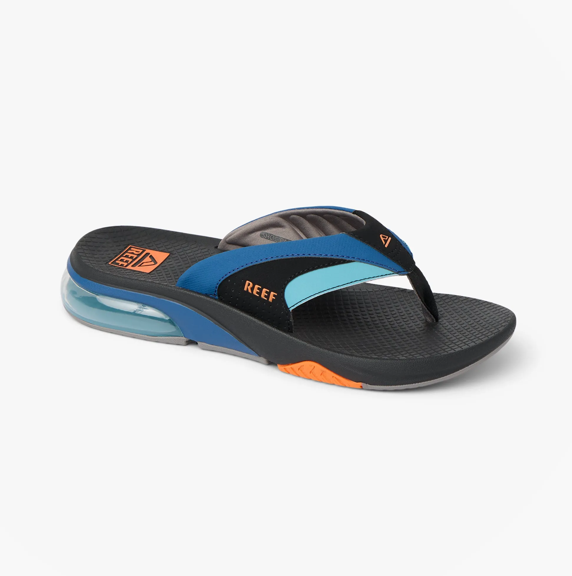 Reef FANNING Mens Toe-Post Sandals Blue/Black/Orange sold by Shuperb product image thumbnail 5