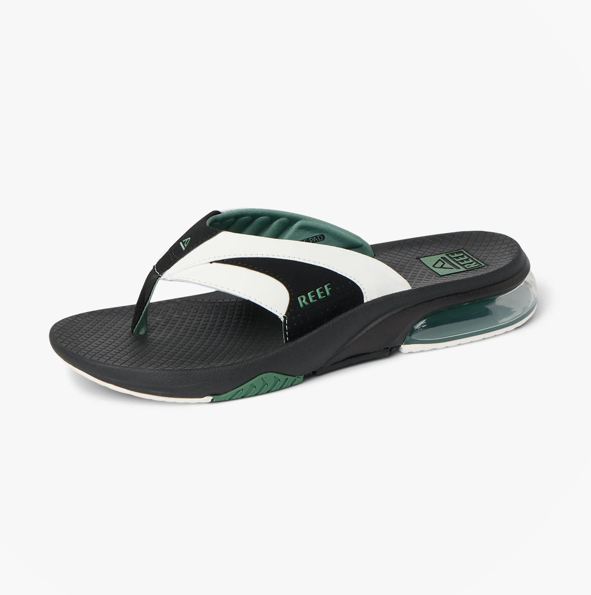 Reef FANNING Mens Toe-Post Sandals White/Black/Green sold by Shuperb product image thumbnail 2