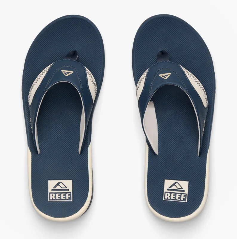Reef FANNING Mens Toe-Post Sandals Navy/Oat sold by Shuperb