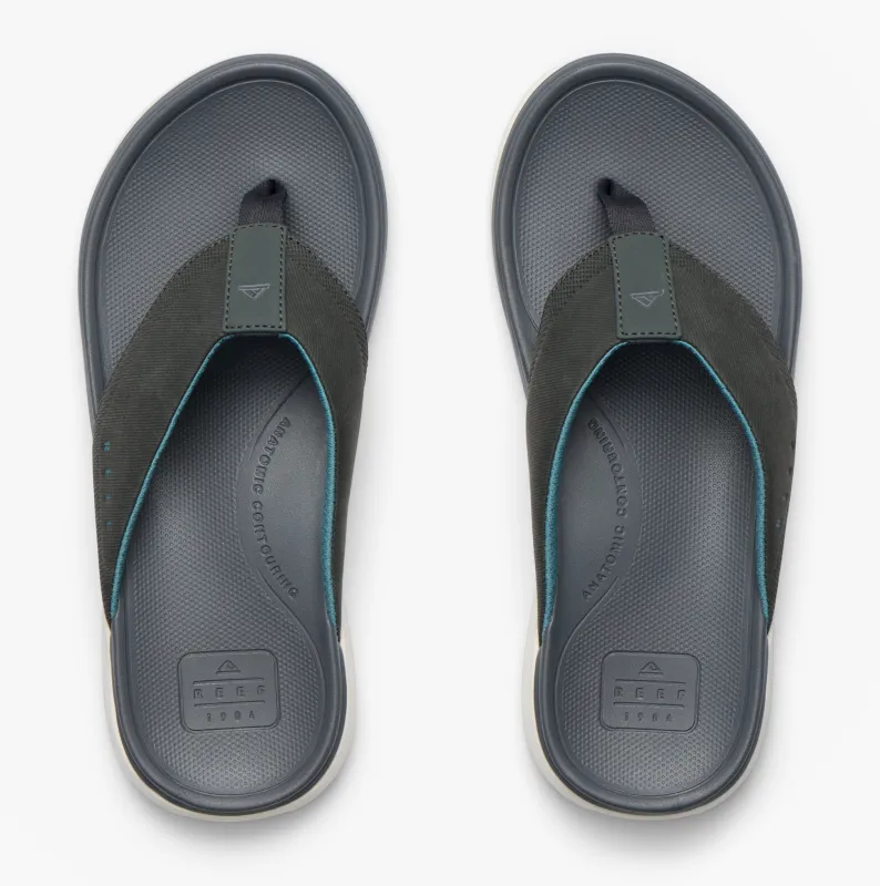 Reef CUSHION NORTE Mens Toe-Post Sandals Grey/Blue/Offwhite sold by Shuperb