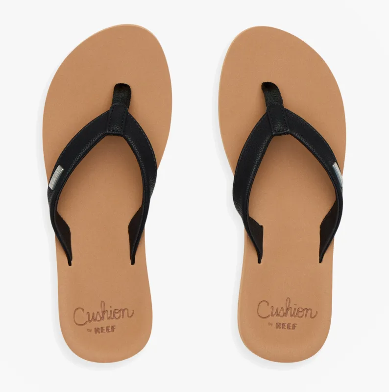 Reef BAJA SANDS Womens Toe-Post Sandals Black/Tan made by Reef