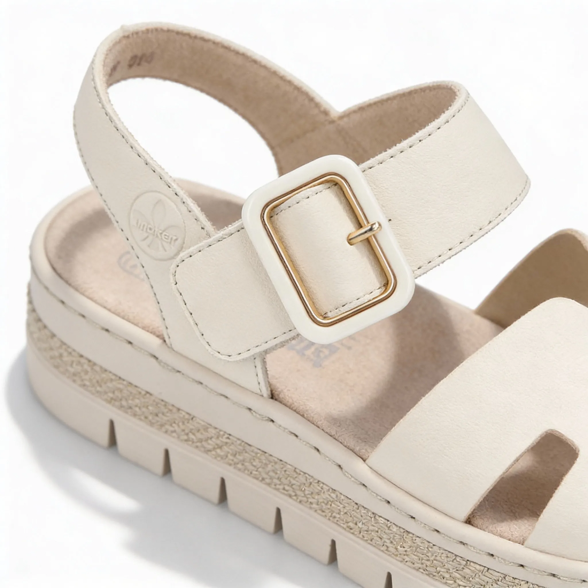 Rieker V4952 Womens Ankle Strap Sandals Beige sold by Shuperb product image thumbnail 3