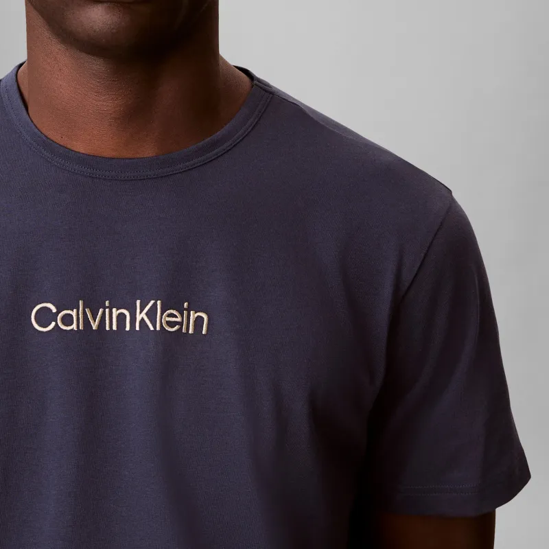 Calvin Klein S/S CREW NECK Mens T-Shirt Blue Nights made by Calvin Klein